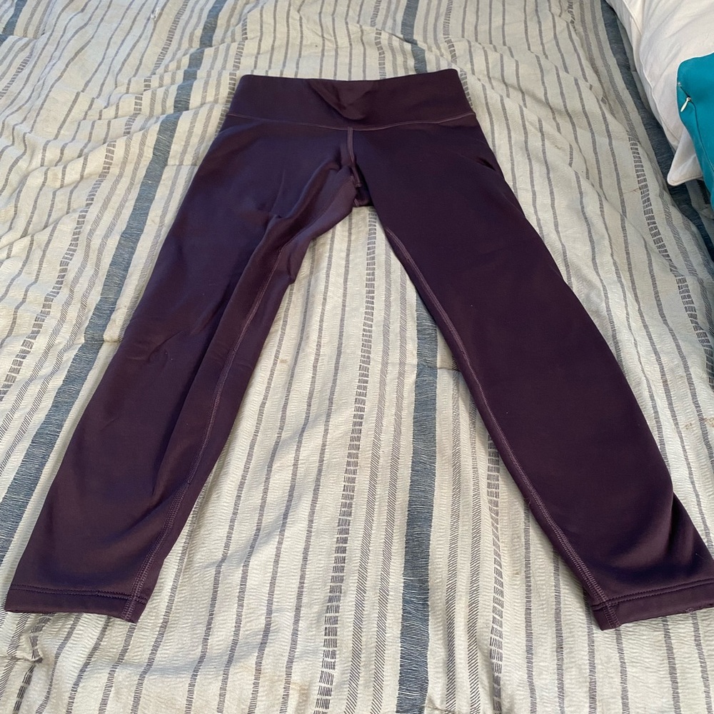 Athleta fleece lined leggings XS